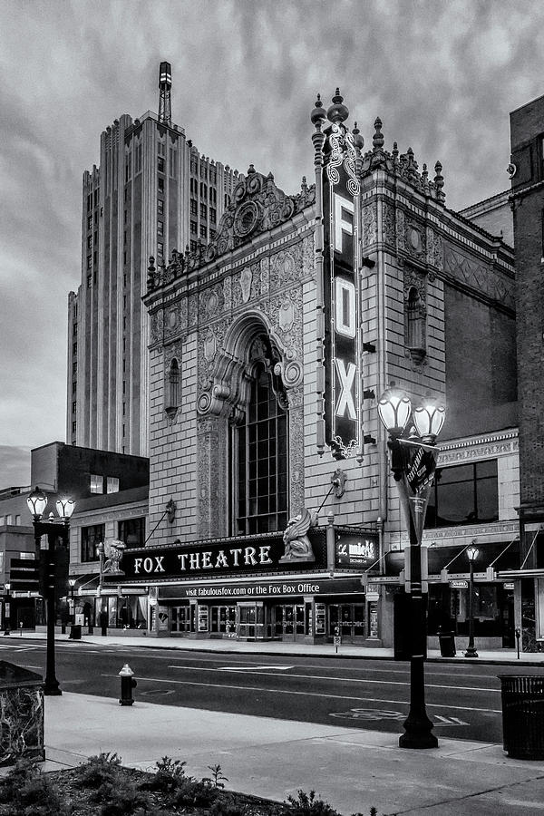 Fox Theater St Louis MO Black and White_DSC0113_16 Photograph by Greg Kluempers