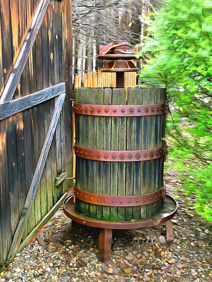 Foxen Winery Wine Press Photograph by Floyd Snyder