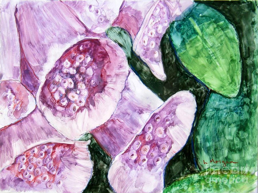 Foxgloves Painting by Laurie Morgan