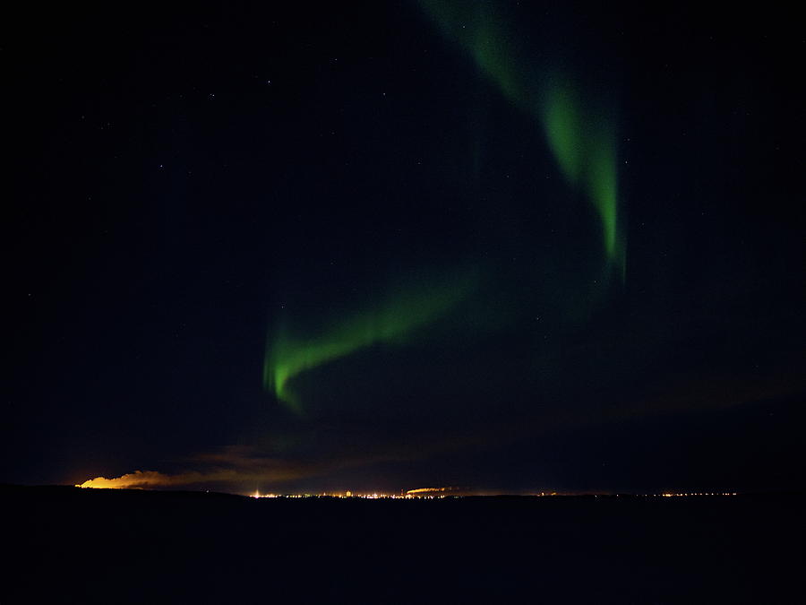 Foxtrails. Aurora Borealis over Kemi Photograph by Jouko Lehto