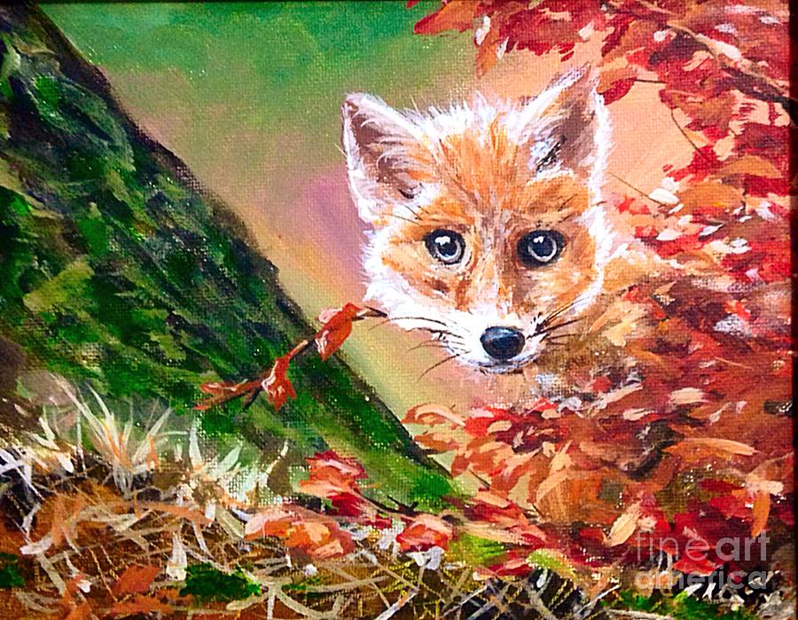 Foxy Painting by Alexander Gatsaniouk - Fine Art America