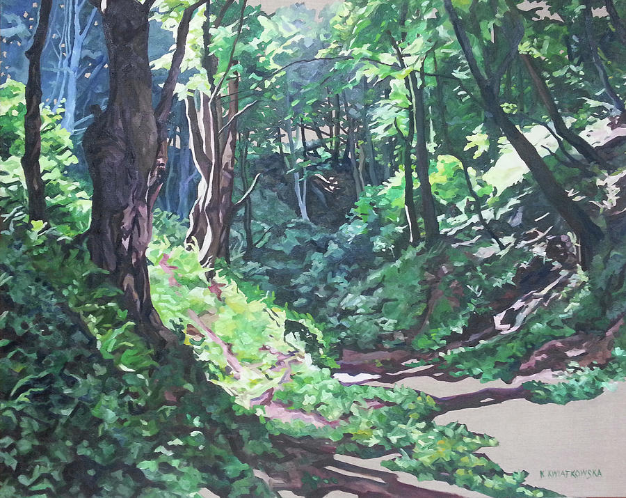 Summer Painting - Foxy Canyon Summer by Nel Kwiatkowska