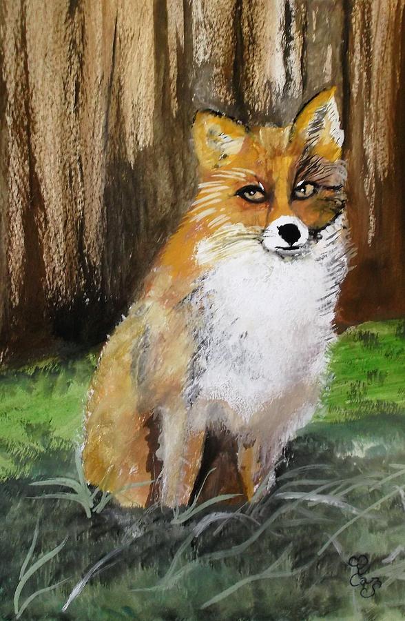 Foxy Lady Painting by Carole Robins