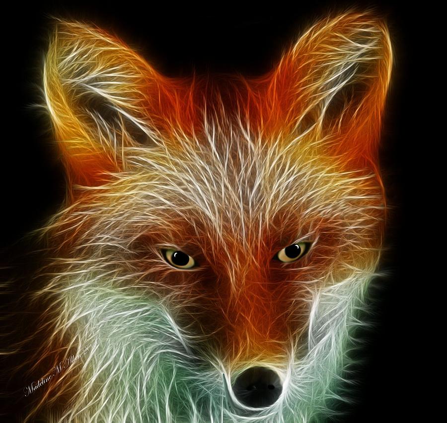 Foxy Digital Art by Madeline  Allen - SmudgeArt