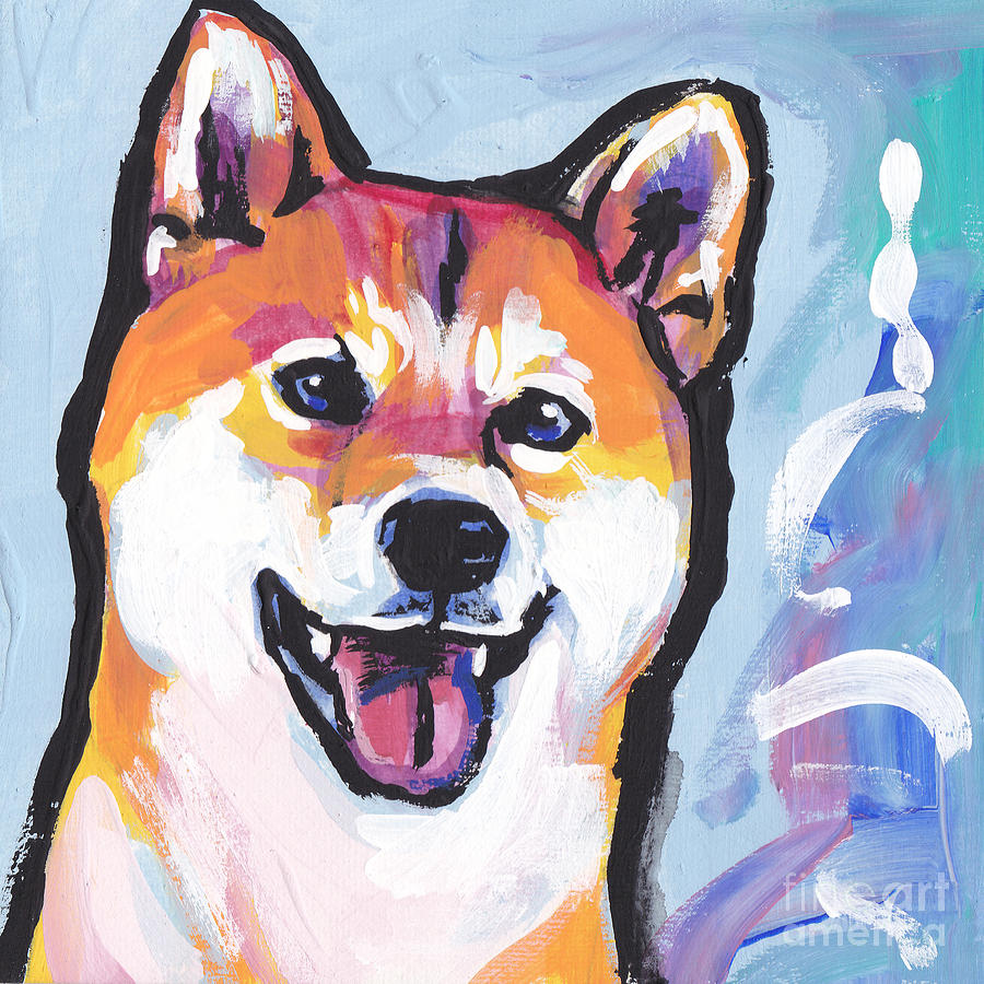 Foxy Shiba Painting by Lea S