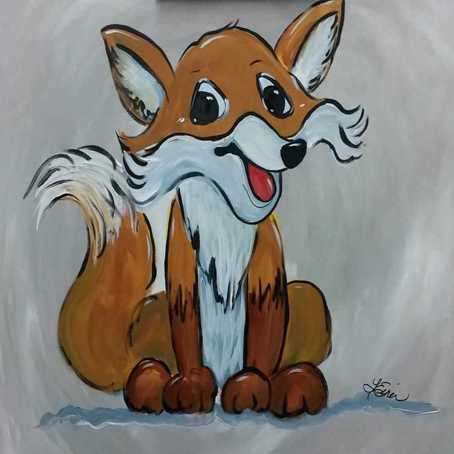 Foxy Painting by Terri Einer