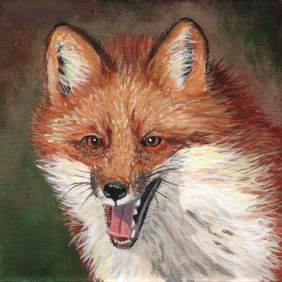 Foxy Painting by Timithy L Gordon