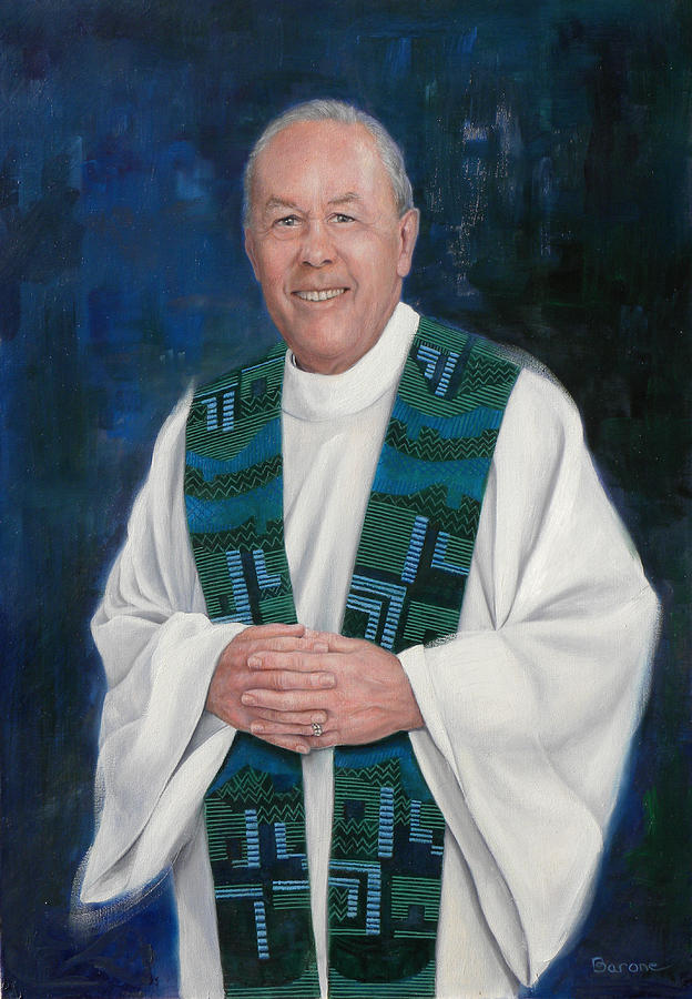 Fr. Larry Olszewski Painting by Richard Barone