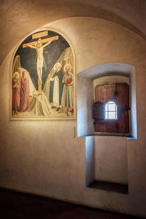 Fra Angelico Fresco Florence Italy Photograph by Joan Carroll