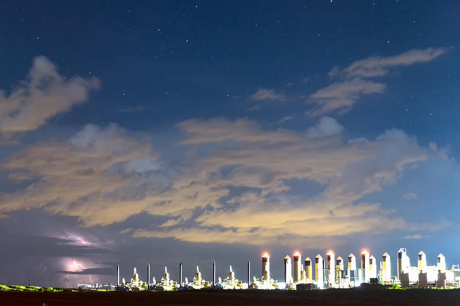 Fracking Lightning Storm Photograph by James BO Insogna
