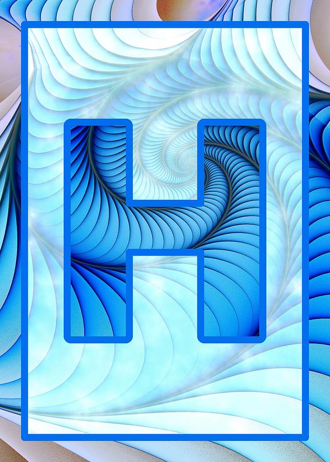 Fractal - Alphabet - H is for Hypnosis Digital Art by Anastasiya Malakhova