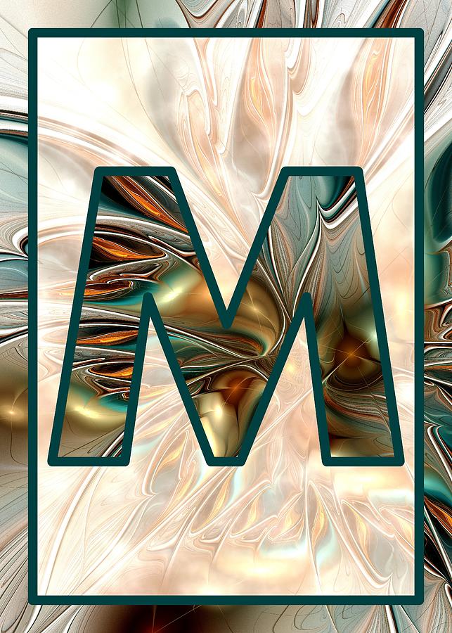 Magic Digital Art - Fractal - Alphabet - M is for Magic by Anastasiya Malakhova