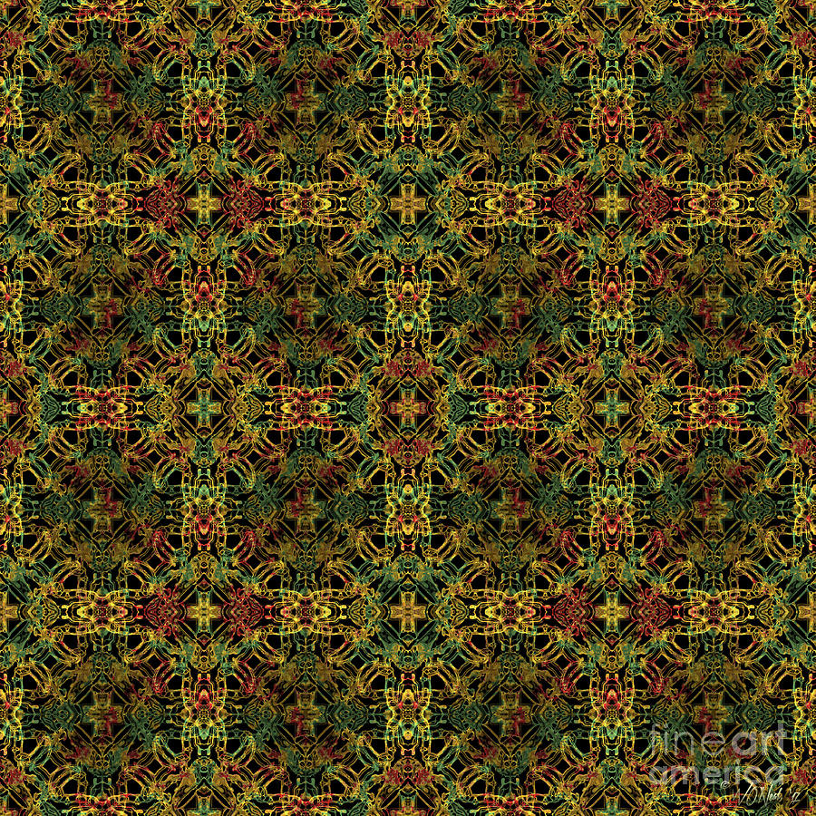 Pattern Digital Art - Fractal Anomaly 1c by Walter Neal