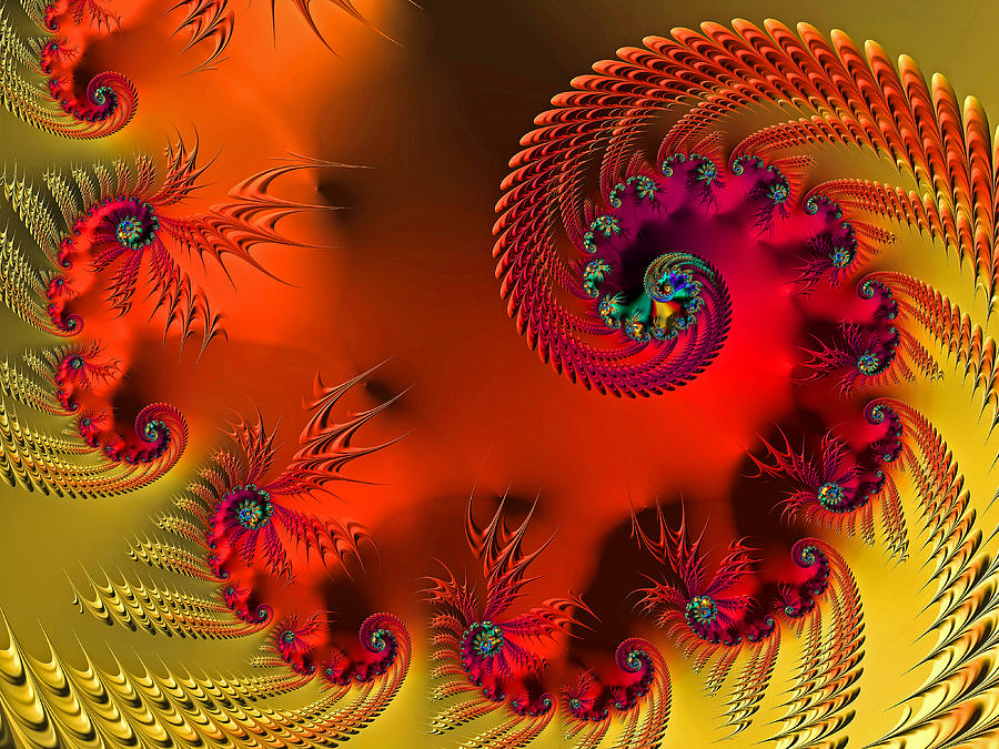 Fractal Art - Breath of the Dragon Digital Art by HH Photography of Florida