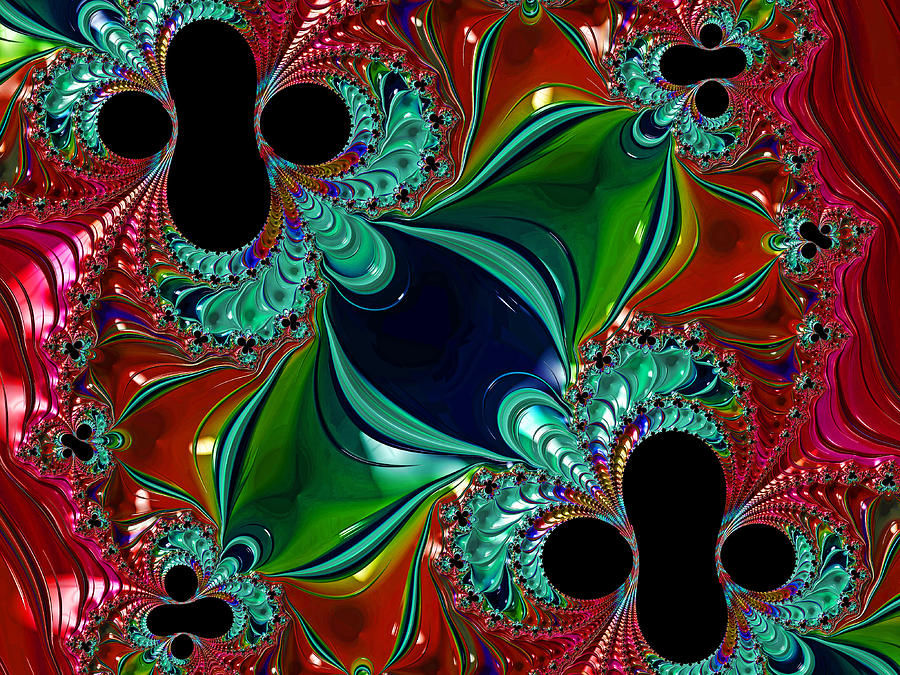 Fractal Art - Jewel Tones by H H Photography of Florida Digital Art by HH Photography of Florida