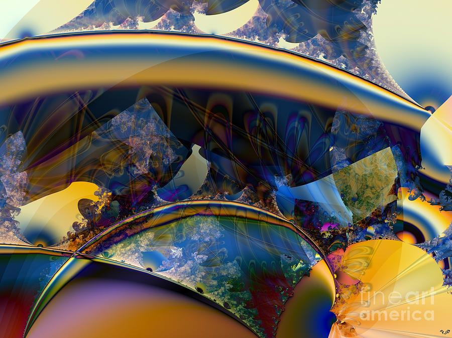 Fractal Boomerangs and Peacock Feathers Digital Art by Ronald Bissett
