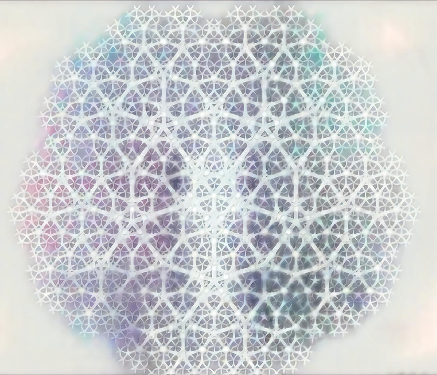 Sacred Geometry Digital Art - Fractal Heart by Ash Mystic
