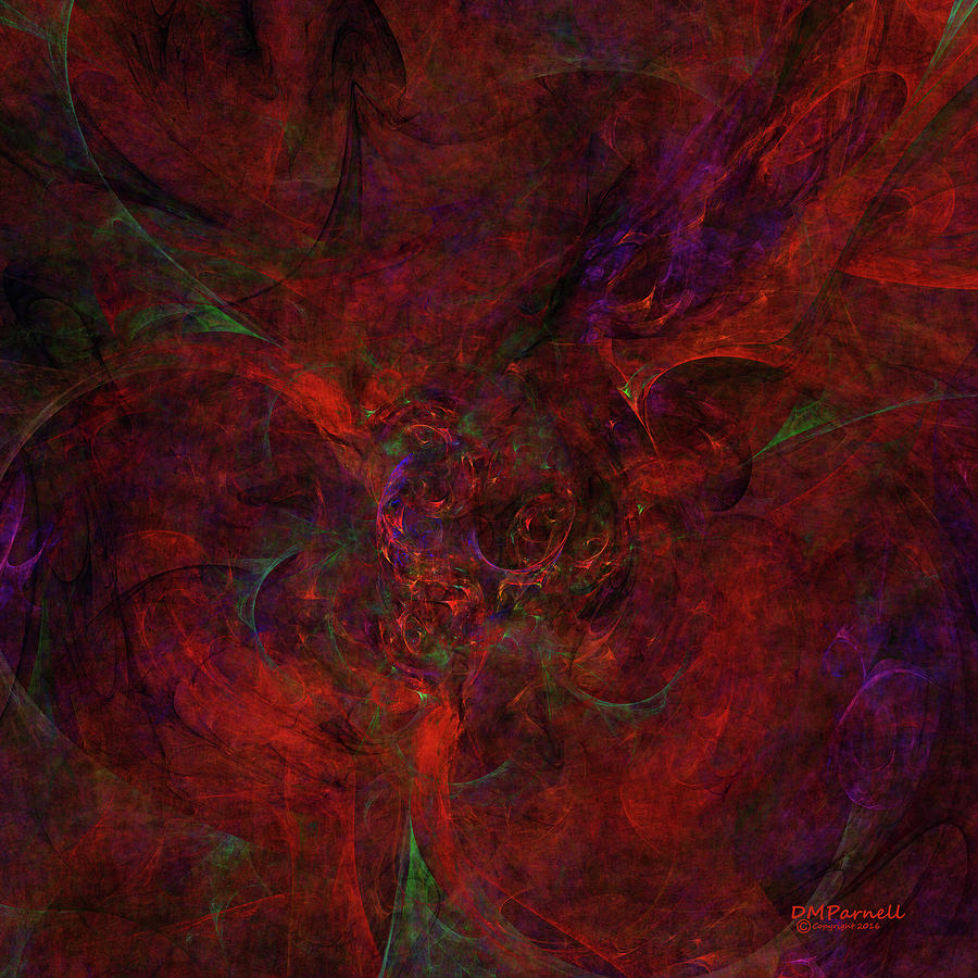 Abstract Digital Art - Fractal Nightmares by Diane Parnell