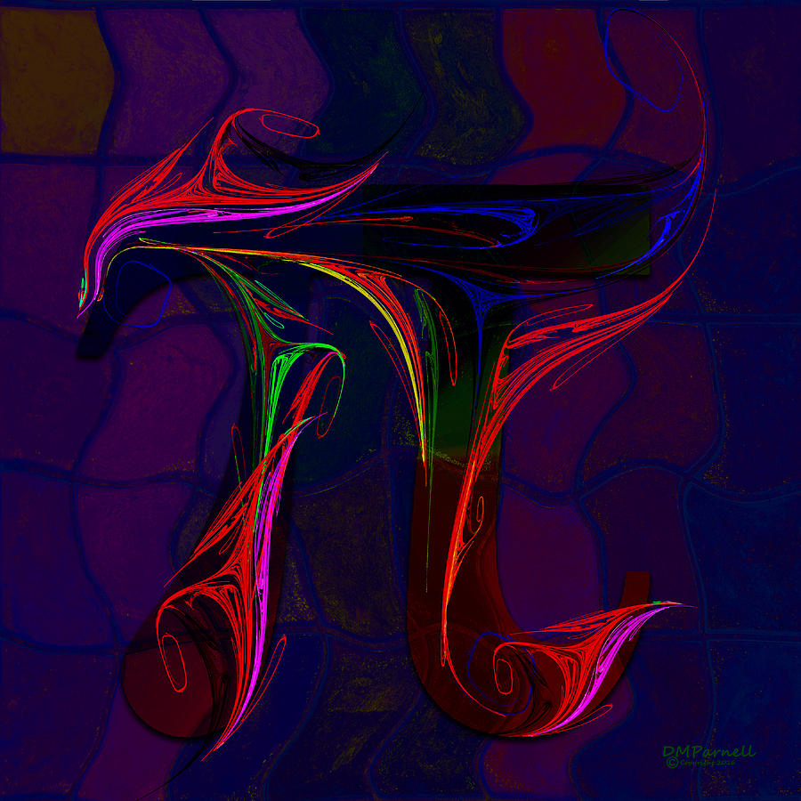 Fractal Pi Digital Art by Diane Parnell