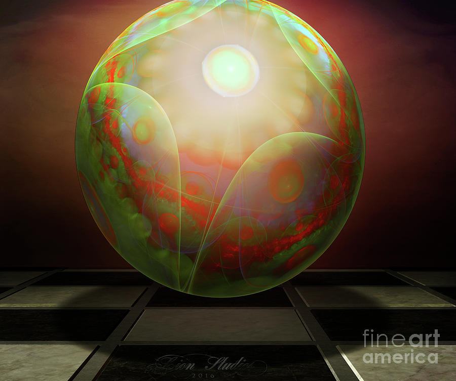 Fractal Sphere Digital Art by Melissa Messick