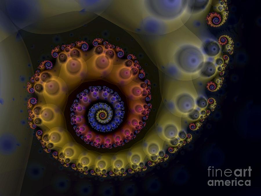 Fractal Spiral Poster Digital Art by David Smith - Fine Art America