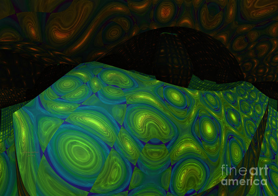 Abstract Digital Art - Fractal Starry Night by Melissa Messick