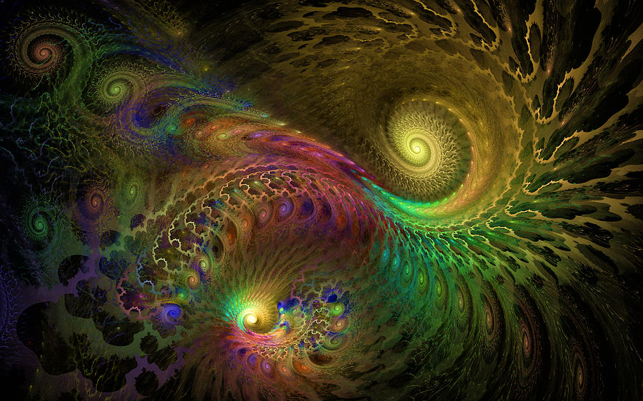 Fractal Swirls Digital Art by Gary Blackman