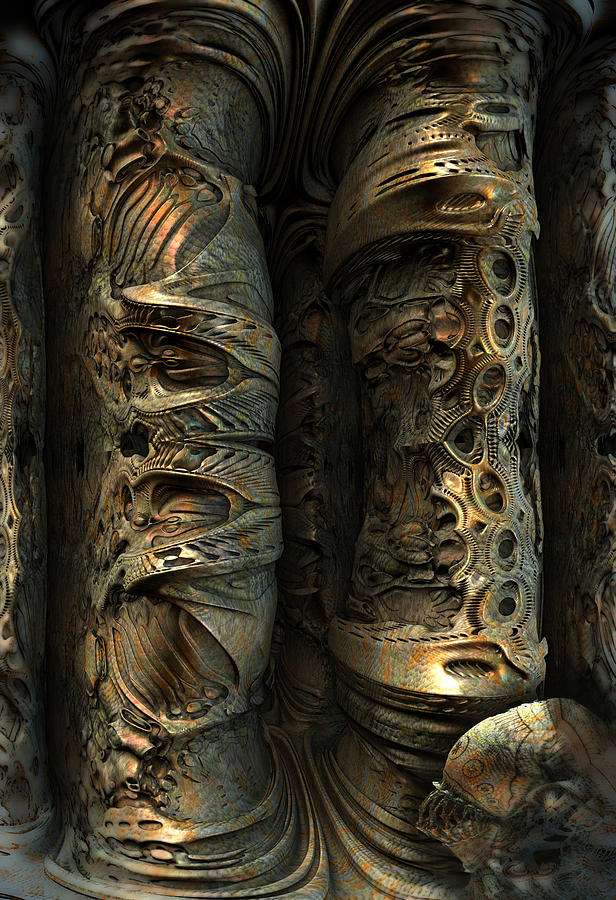 Fractal Xenomorph Digital Art by Hal Tenny