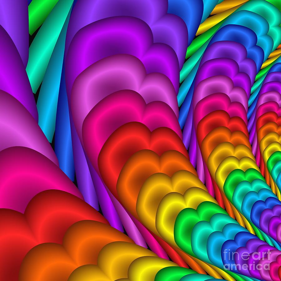 Abstract Digital Art - Fractalized Colors -10- by Issa Bild
