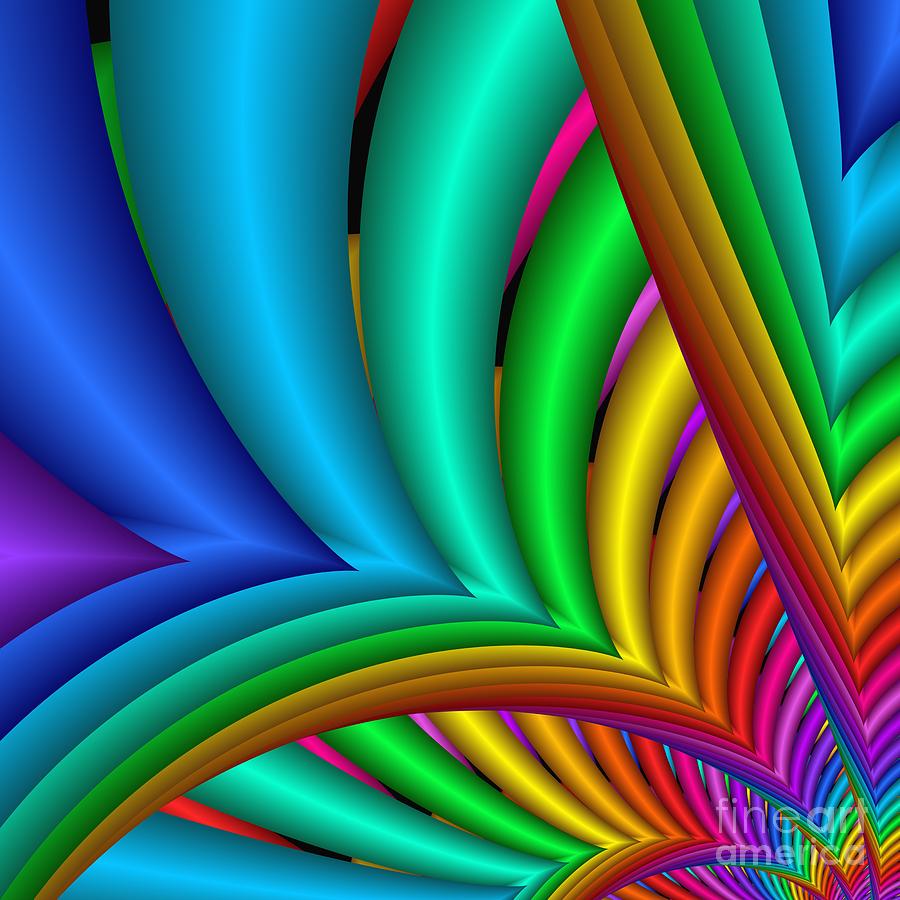 Abstract Digital Art - Fractalized Colors -4- by Issa Bild