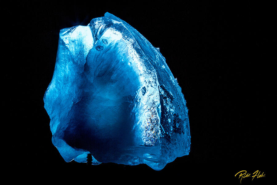 Fractured Blue Ice Photograph by Rikk Flohr