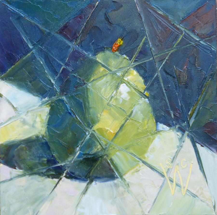 Fractured DAnjou Painting by Susan Woodward