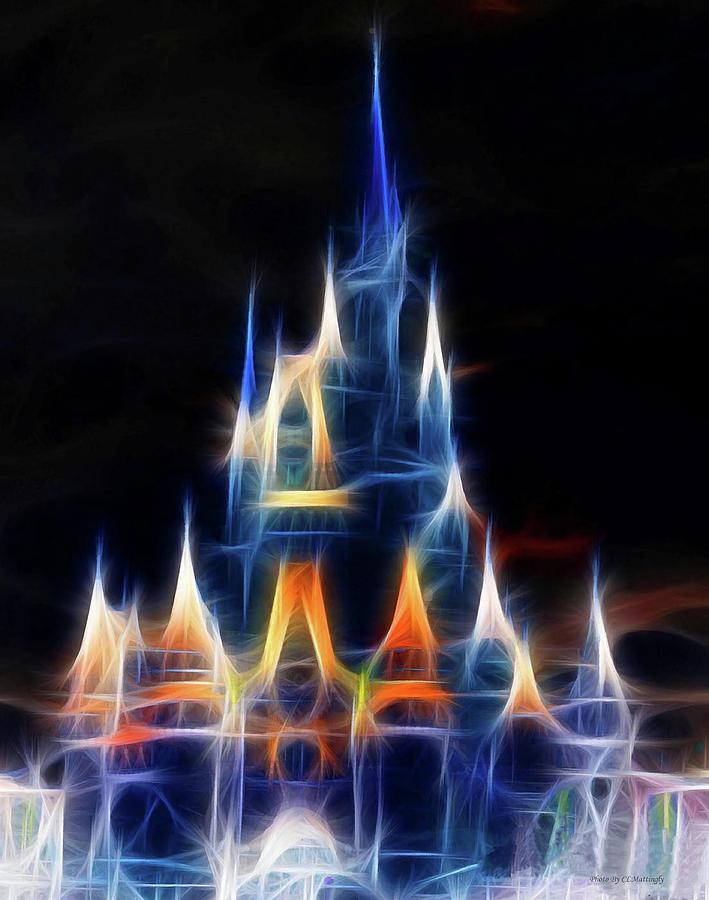 Fractured Disney Castle Photograph by Coke Mattingly