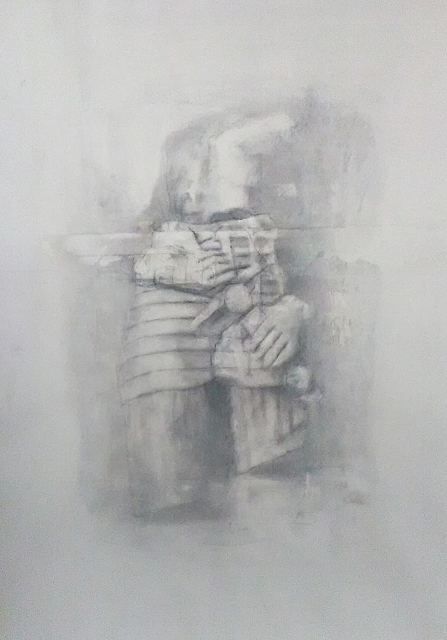 Fragmented effigy  Drawing by Paez ANTONIO