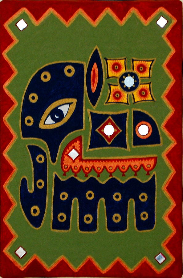 Fragments Painting by Bindu Viswanathan