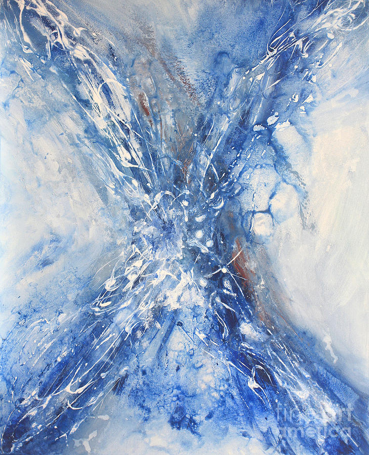 Fragments of Blue  Painting by Valerie Travers