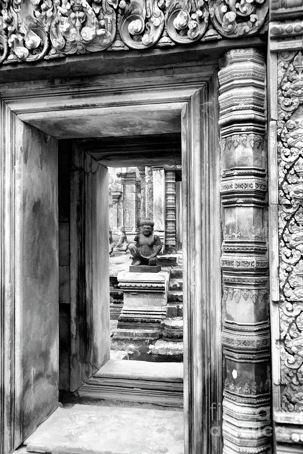 Frame 10th Century Banteay Srei Cambodia  Photograph by Chuck Kuhn