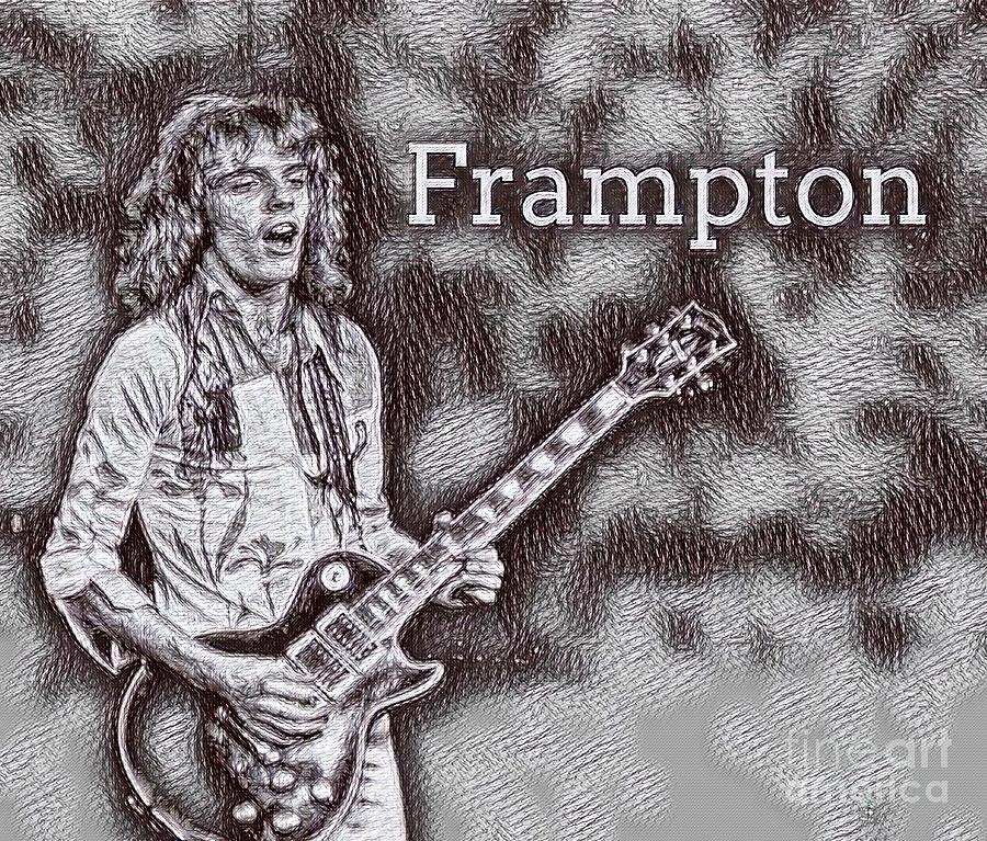 Peter Frampton Drawing - Frampton Digital Drawing by Pd