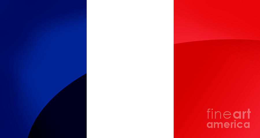 France Flag Circle Digital Art by Henrik Lehnerer