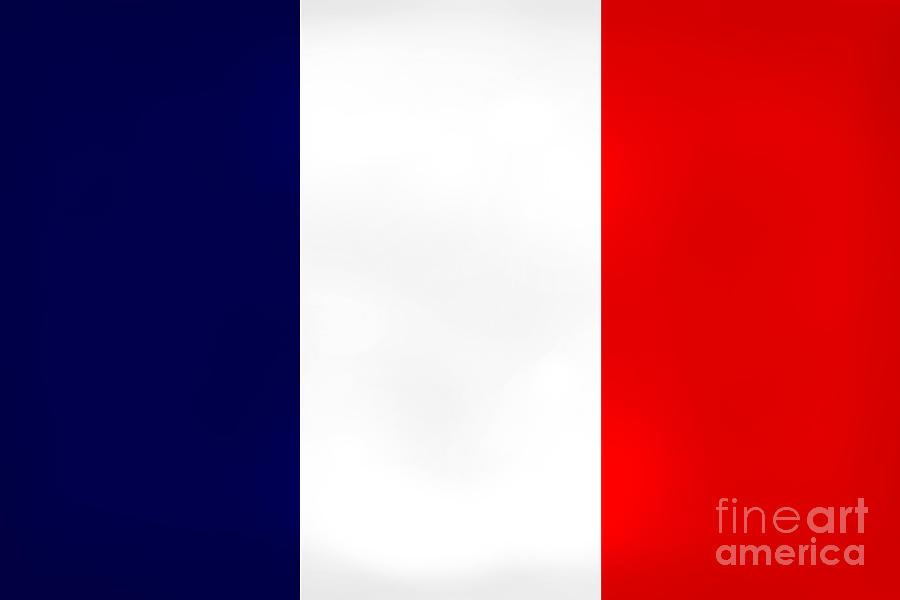 France Flag Dirty Digital Art by Henrik Lehnerer