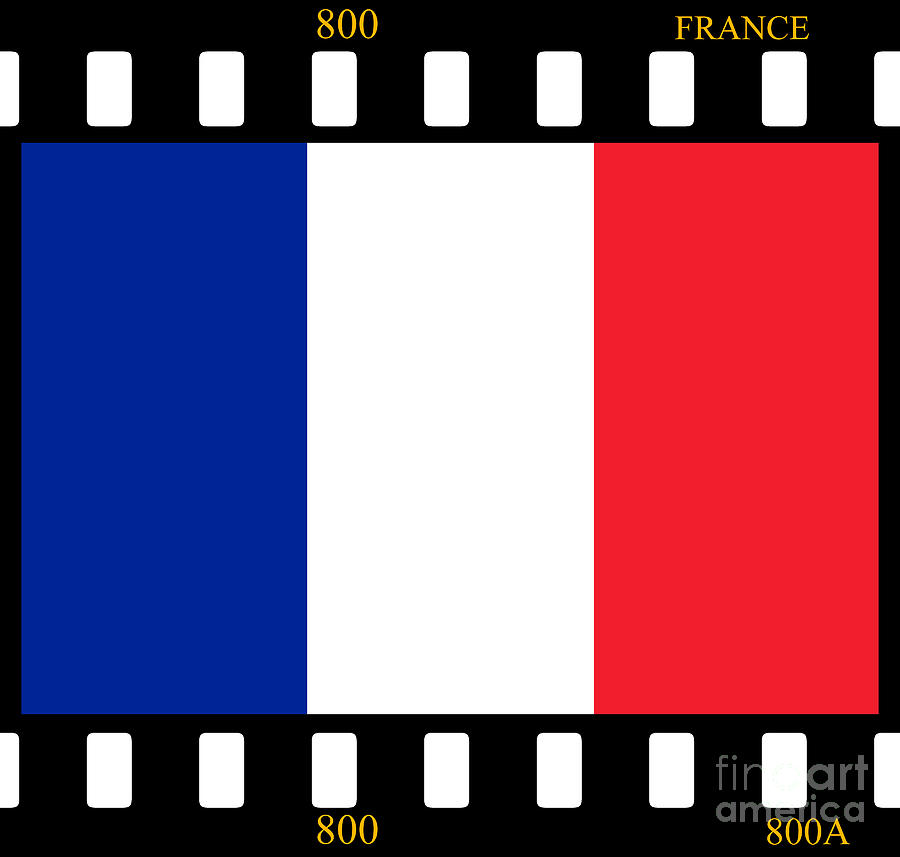 France Flag Film Digital Art by Henrik Lehnerer
