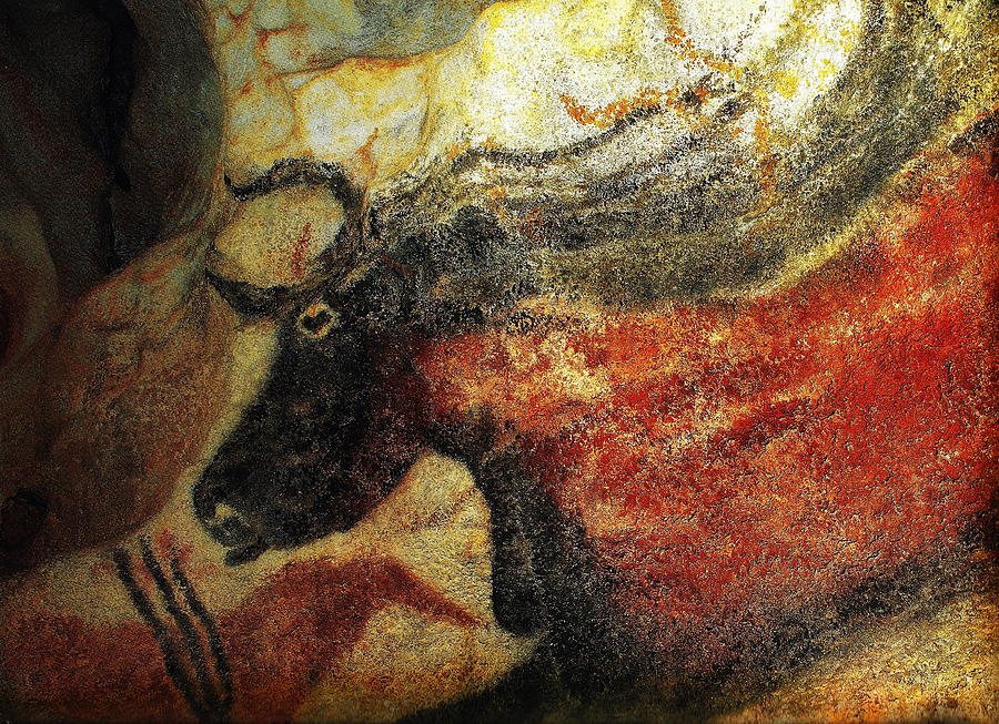 Paleolithic Photograph - France - Lascaux Cave Paintings 2 of 2 by Jacqueline M Lewis