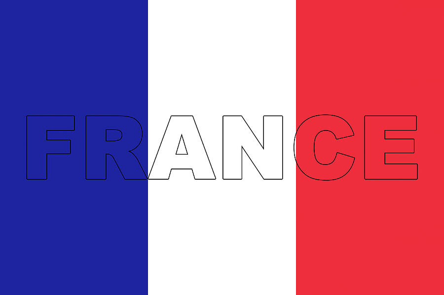 France On A Flag Digital Art by Roy Pedersen