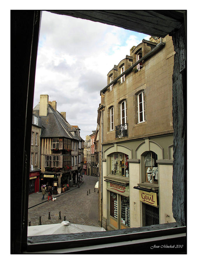 Umbrella Digital Art - France thru a Window by Joan  Minchak