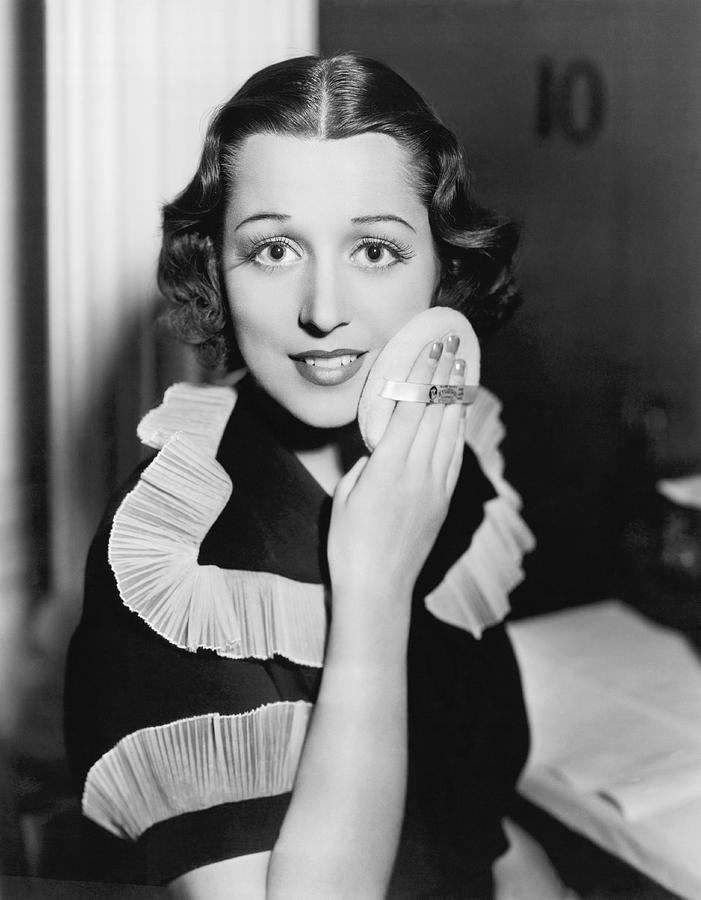1930s Photograph - Frances Drake Makeup Tip by Underwood Archives.