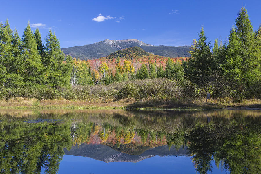 Franconia Autumn Reflections Photograph by White Mountain Images