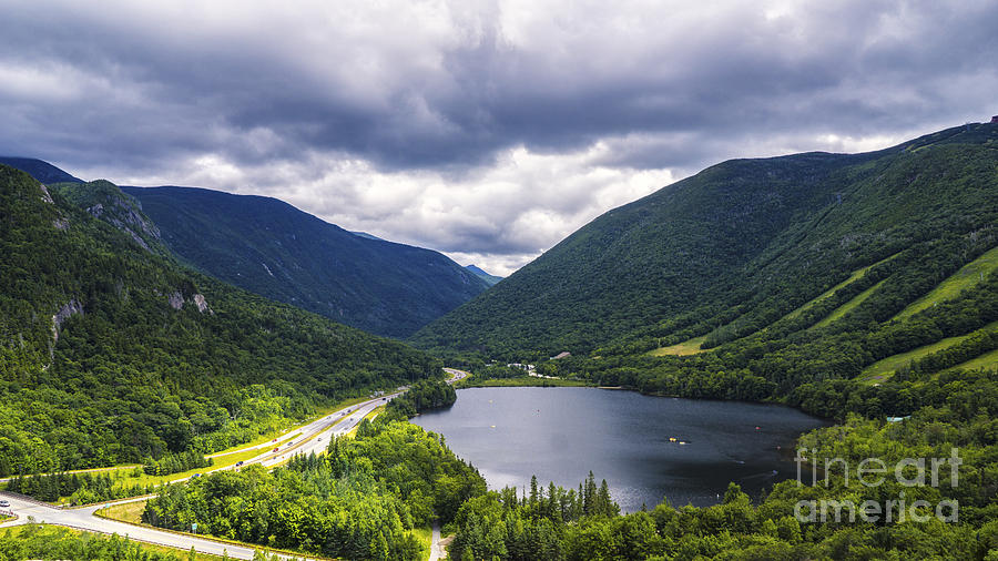 Franconia Notch and Eagle Lake Photograph by New England Photography