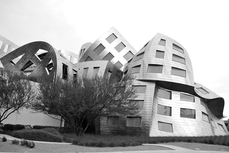 City Photograph - Frank Gehrys Lou Ruvo Center Black and White Landscaping by Matt Quest