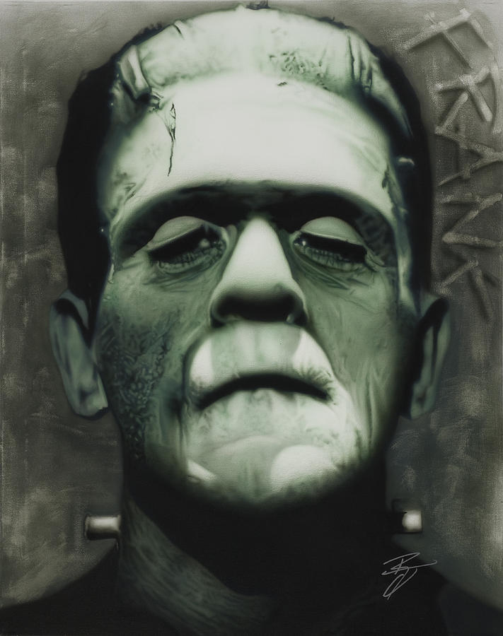 Halloween Painting - Frank by Rob Jackson