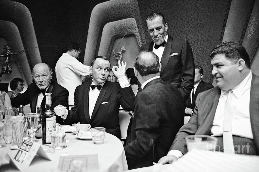 Frank Sinatra Photograph - Frank Sinatra and Buddy Ed Sullivan  by Doc Braham